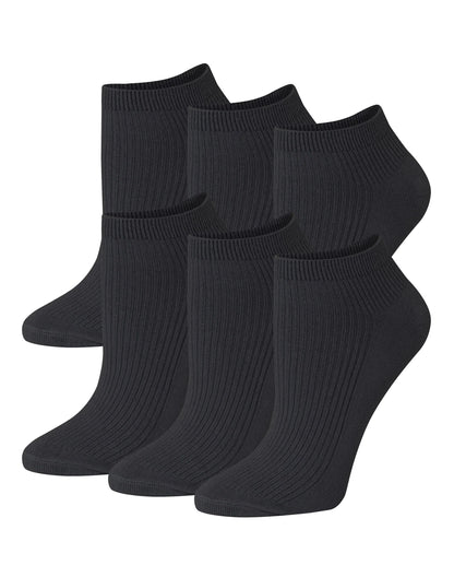 Hanes Originals Women&rsquo;s SuperSoft No Show Socks, 6-Pairs