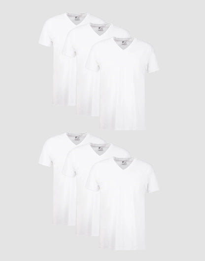 Hanes Men's Undershirt Pack, V-Neck, Moisture-Wicking Cotton with Odor Control, 6-Pack