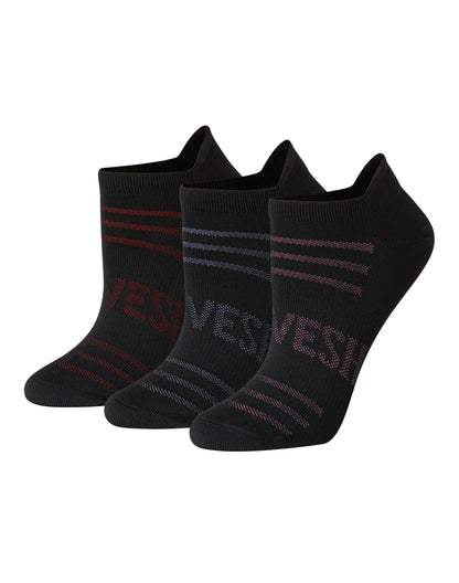 Hanes Moves Women's Seamless Stretch No Show Tab Socks, 3-Pairs