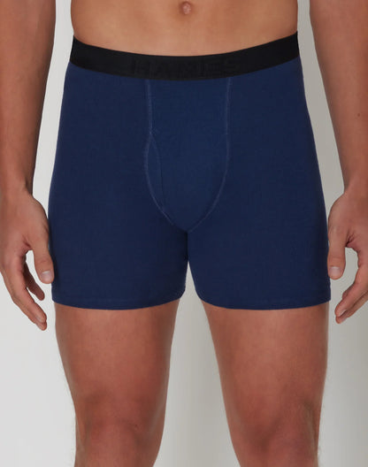 Hanes Ultimate Men&rsquo;s Cotton Boxer Brief Underwear, Comfort Flex Waistband, Assorted, 5-Pack