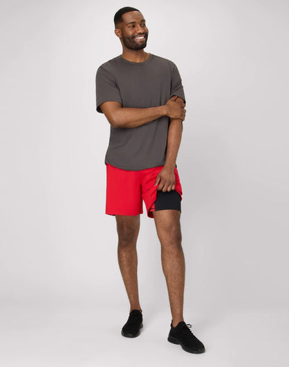 Hanes Moves Men's 2-in-1 Gym Shorts, 7" Inseam