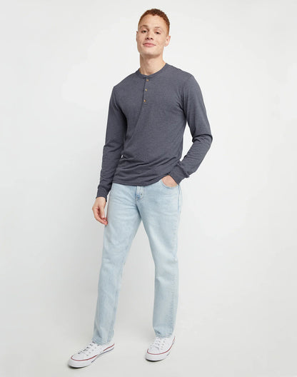 Hanes Originals Men's Long Sleeve Henley T-Shirt