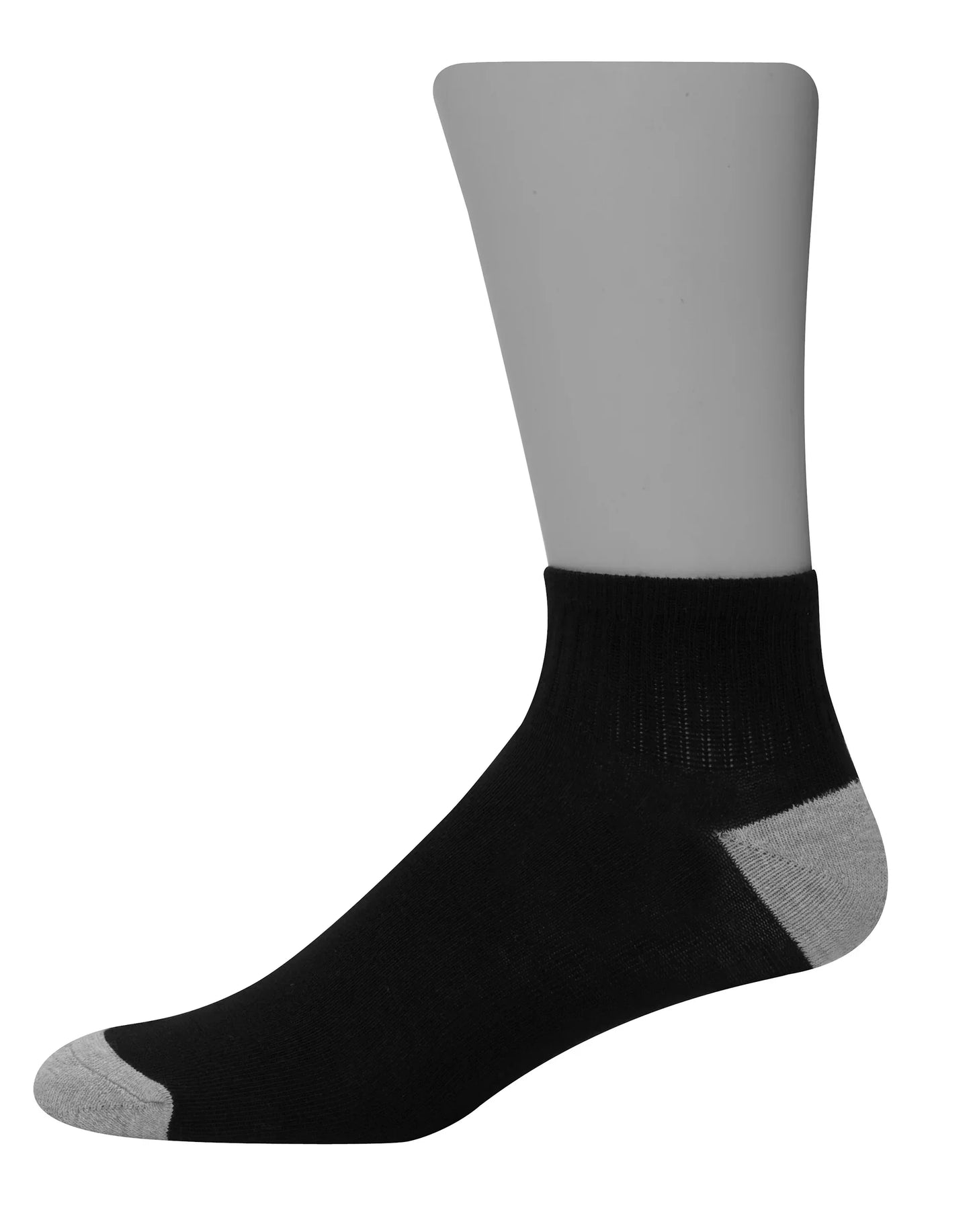 Hanes Men&rsquo;s Cushioned Ankle Socks Pack, 20 Pairs, Moisture Wicking