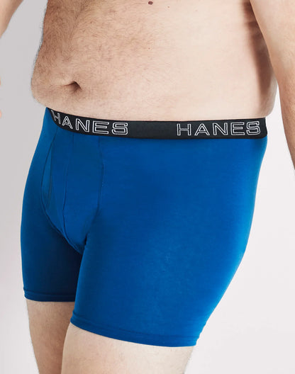Hanes Ultimate Total Support Pouch Big Men’s Boxer Brief Underwear, Assorted, 3-Pack (Big &amp; Tall Sizes)