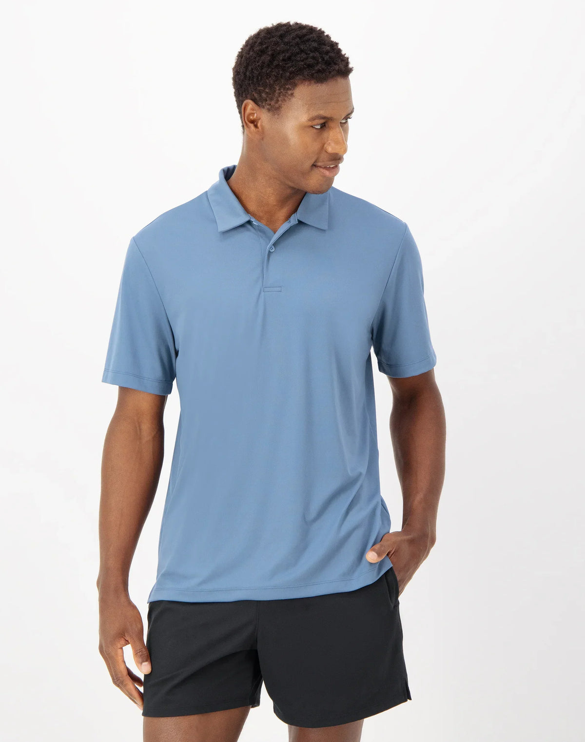 Hanes Moves Men's Short Sleeve Performance Polo