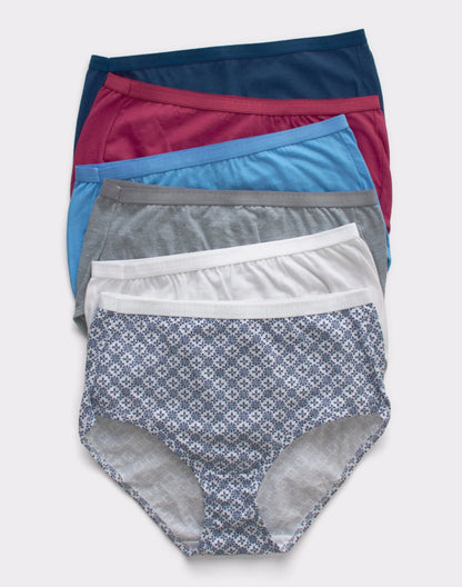Hanes Ultimate Women's Breathable Brief Underwear, 6-Pack