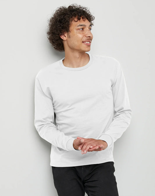 Hanes Essentials Men's Cotton Long Sleeve T-Shirt, 2-Pack