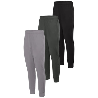 Hanes Cool DRI Men&rsquo;s Joggers, 3-Pack, Moisture Wicking, 29"