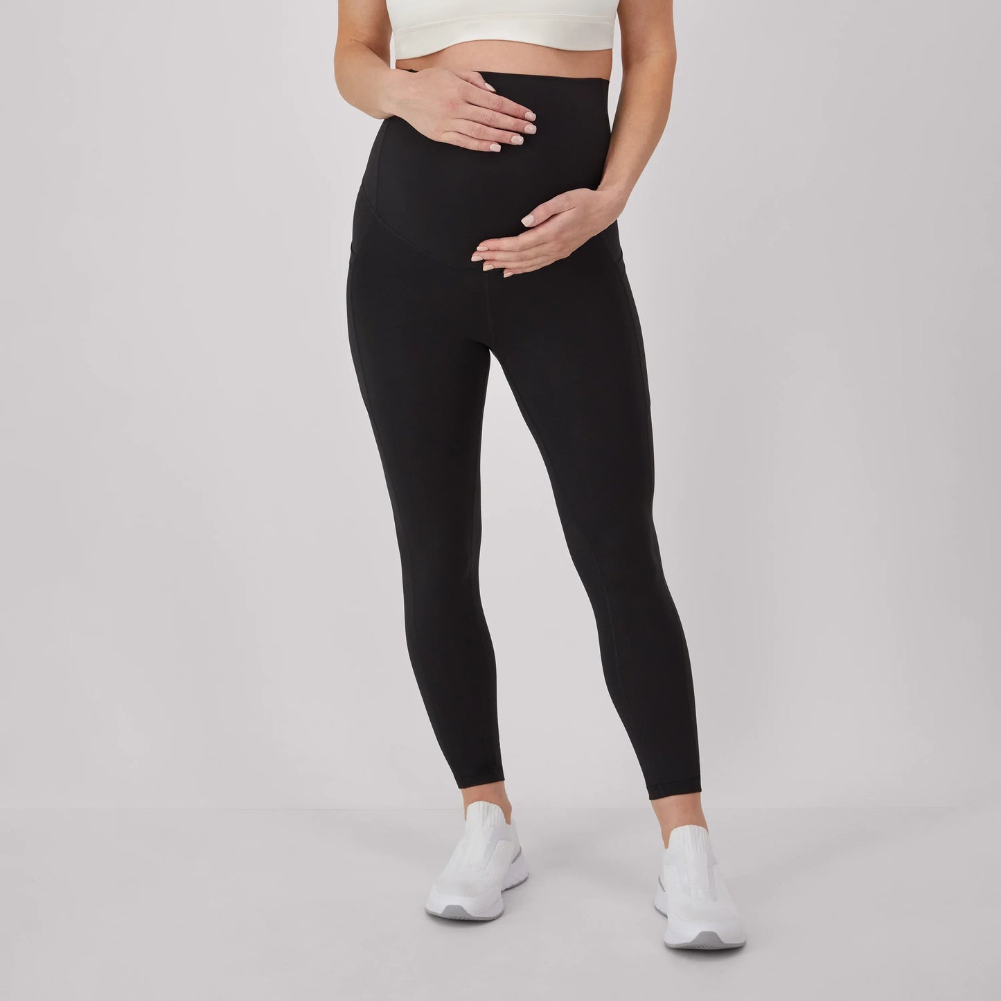 Hanes Maternity Women's Stretch &amp; Recover 7/8 Leggings, 25" Inseam