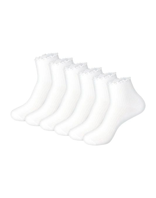 Hanes Originals Women&rsquo;s SuperSoft  Ankle Socks, 6-Pairs