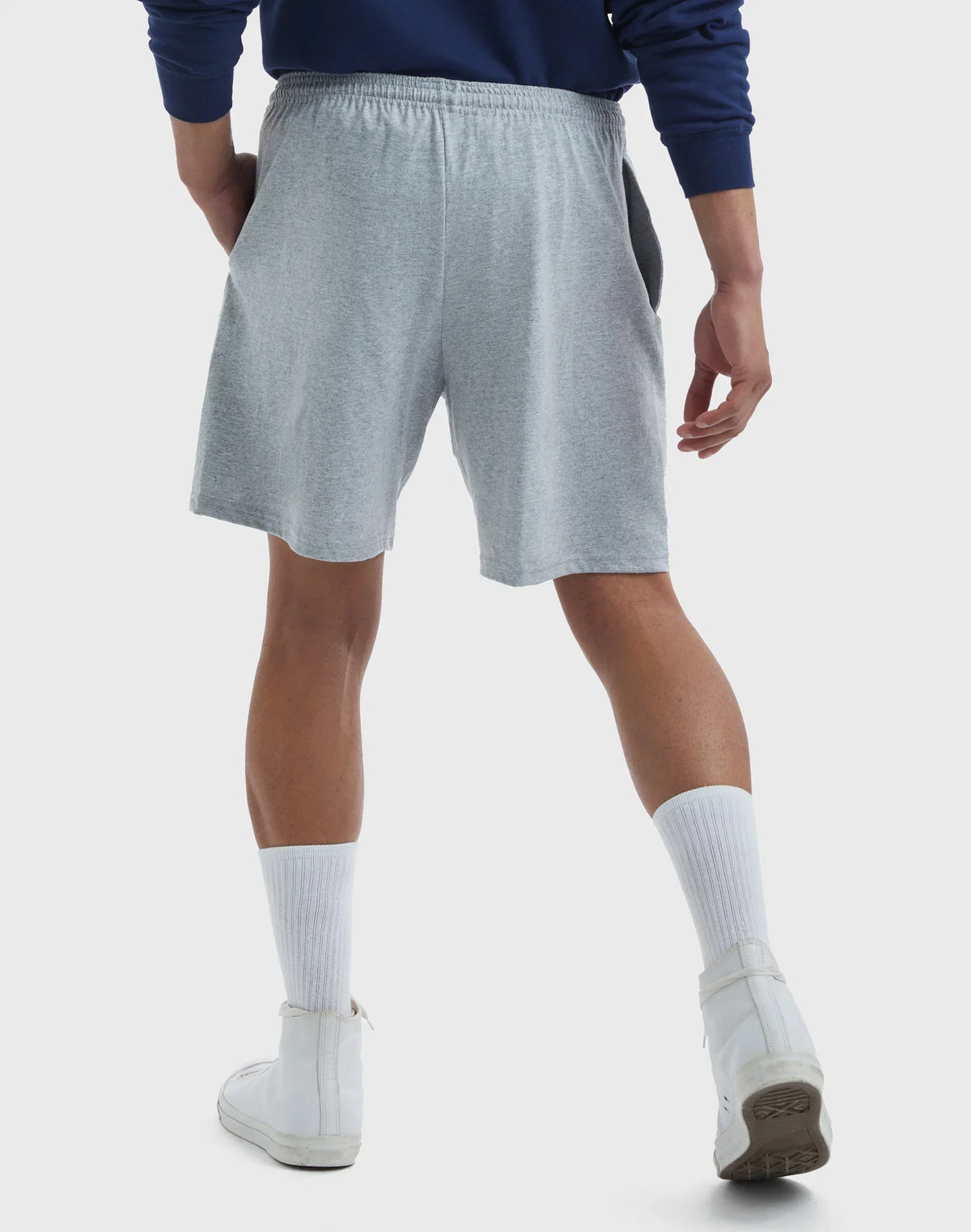 Hanes Essentials Men's Cotton Shorts With Pockets, 7.5"