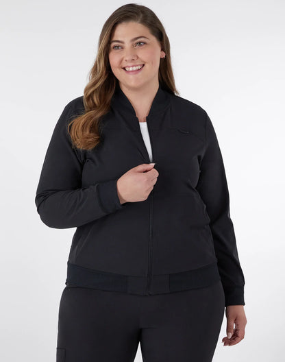 Hanes Comfort Fit Scrubs Women's Scrub Bomber Jacket