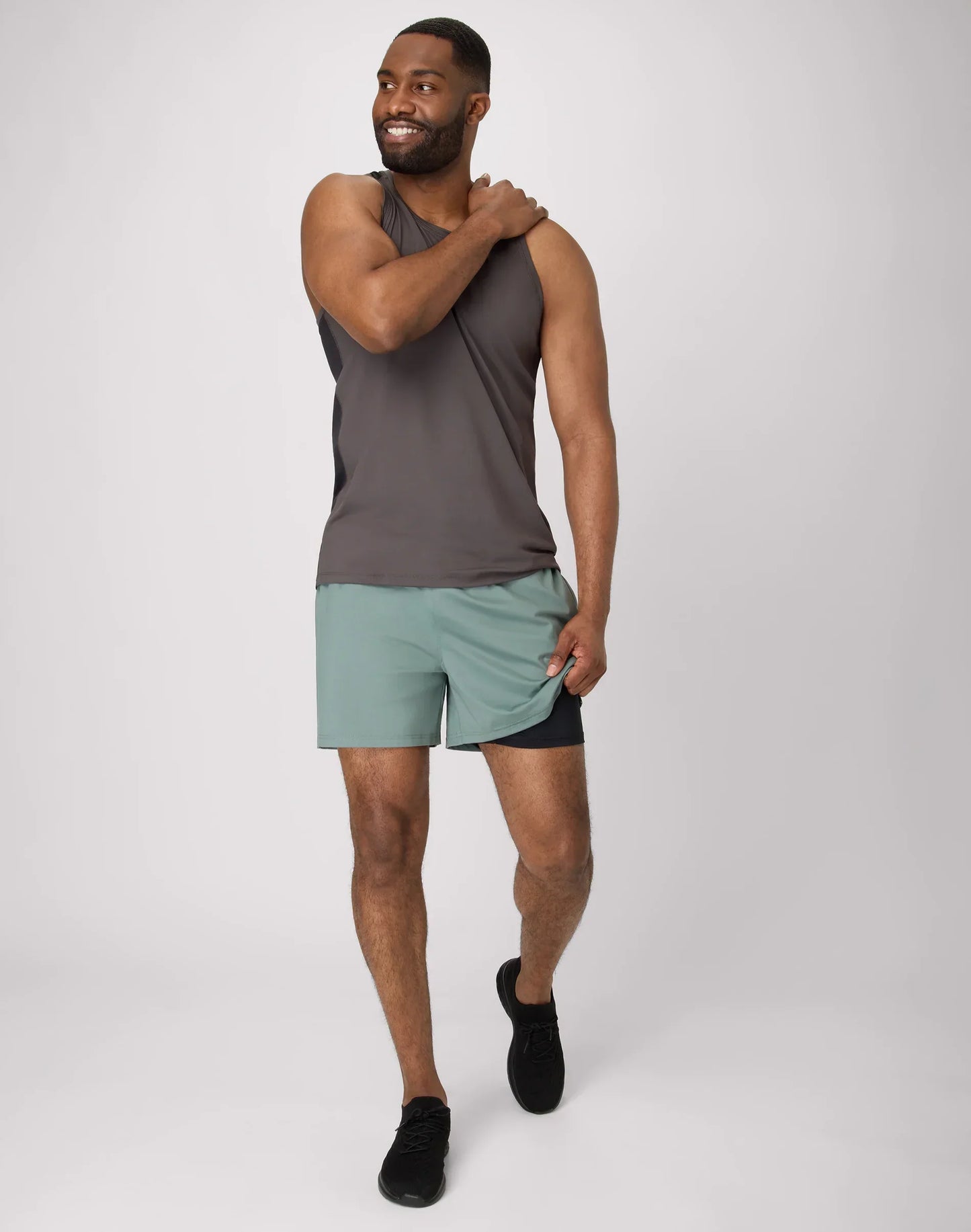 Hanes Moves Men's 2-in-1 Gym Shorts, 5" Inseam