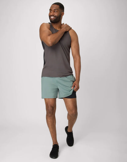 Hanes Moves Men's 2-in-1 Gym Shorts, 5" Inseam