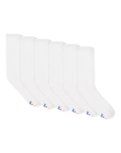 Hanes Performance Men's Cushioned Big &amp; Tall Crew Socks, 6-Pairs