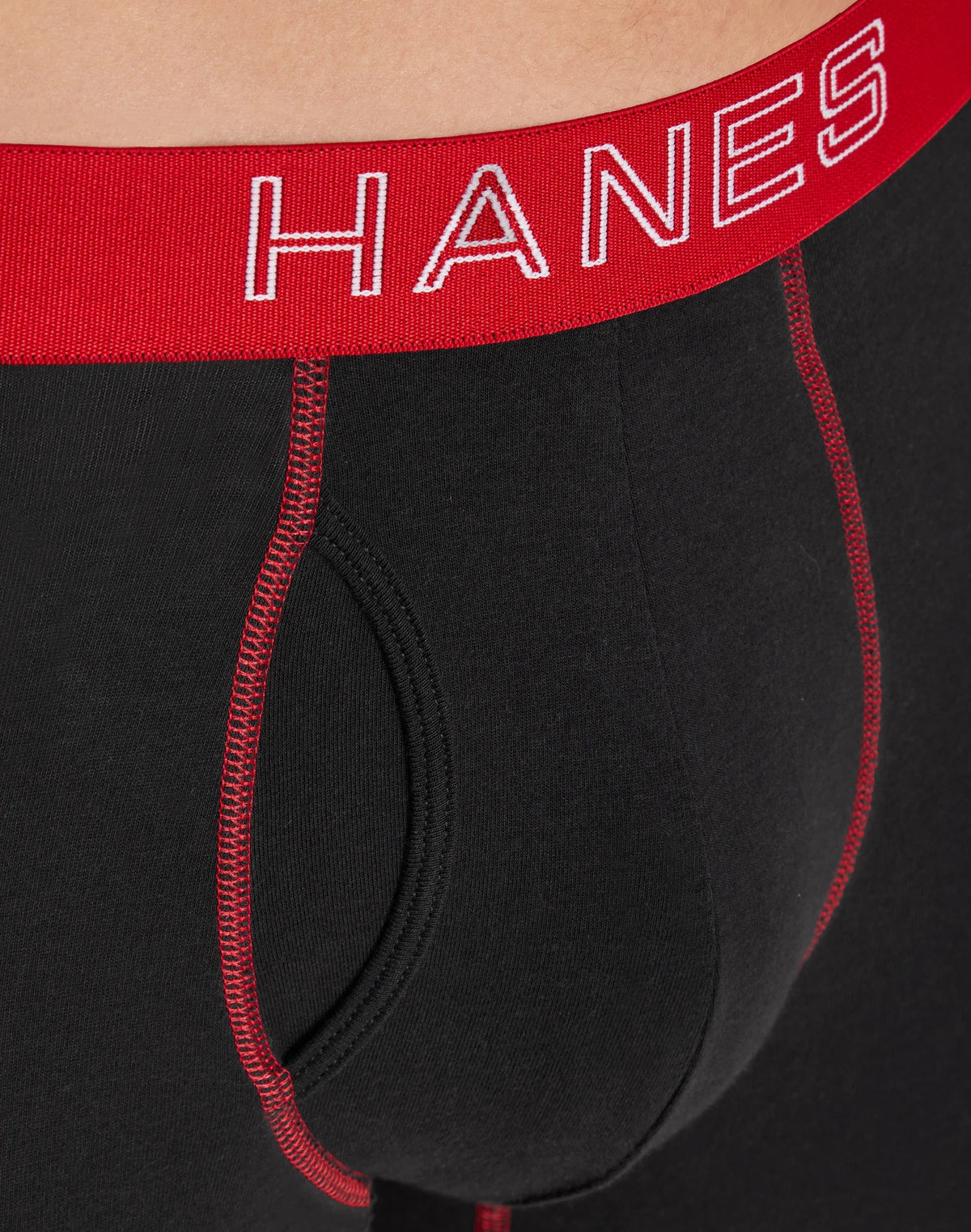 Hanes Ultimate Men's Stretch Boxer Brief Underwear, Moisture Wicking, Black, 5-Pack