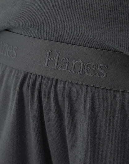 Hanes Originals Women&rsquo;s SuperSoft Comfywear Rib Sleep Shorts