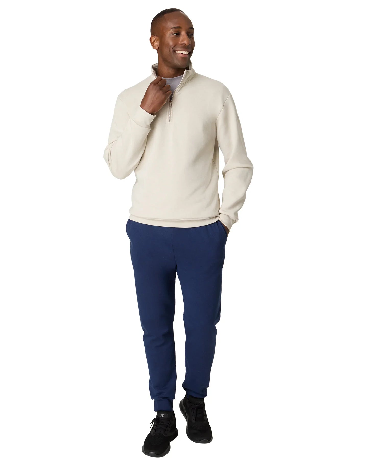 Hanes EcoSmart Men’s Fleece Quarter-Zip Pullover