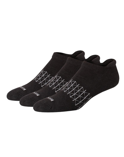 Hanes Absolute Active Men&rsquo;s Cushioned Heel Shield Socks, Shoe Sizes 6-12, 3-Pairs