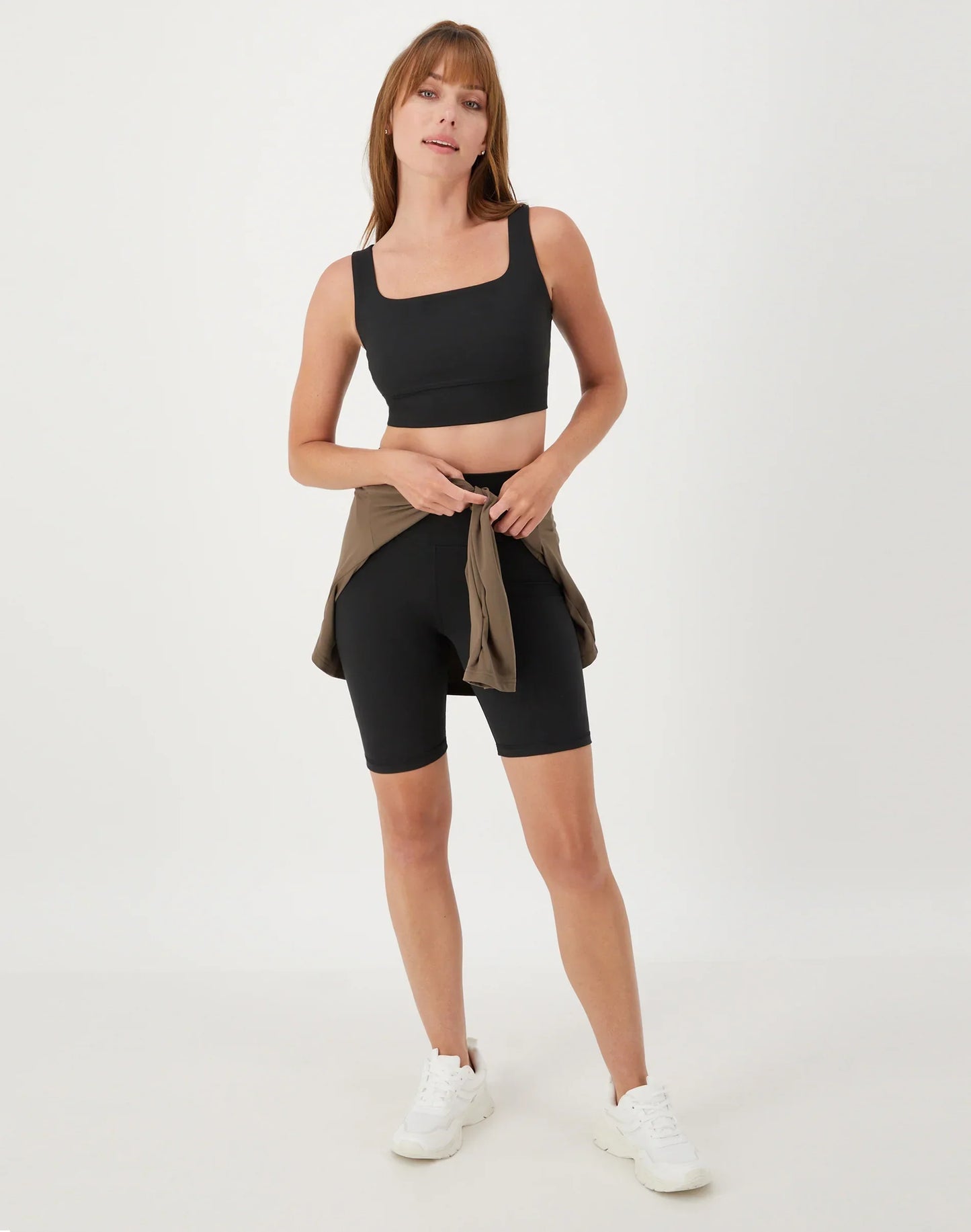 Hanes Moves Women's Bike Shorts with Internal Pocket, 7.25"
