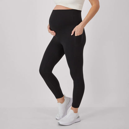 Hanes Maternity Women's Stretch &amp; Recover 7/8 Leggings, 25" Inseam