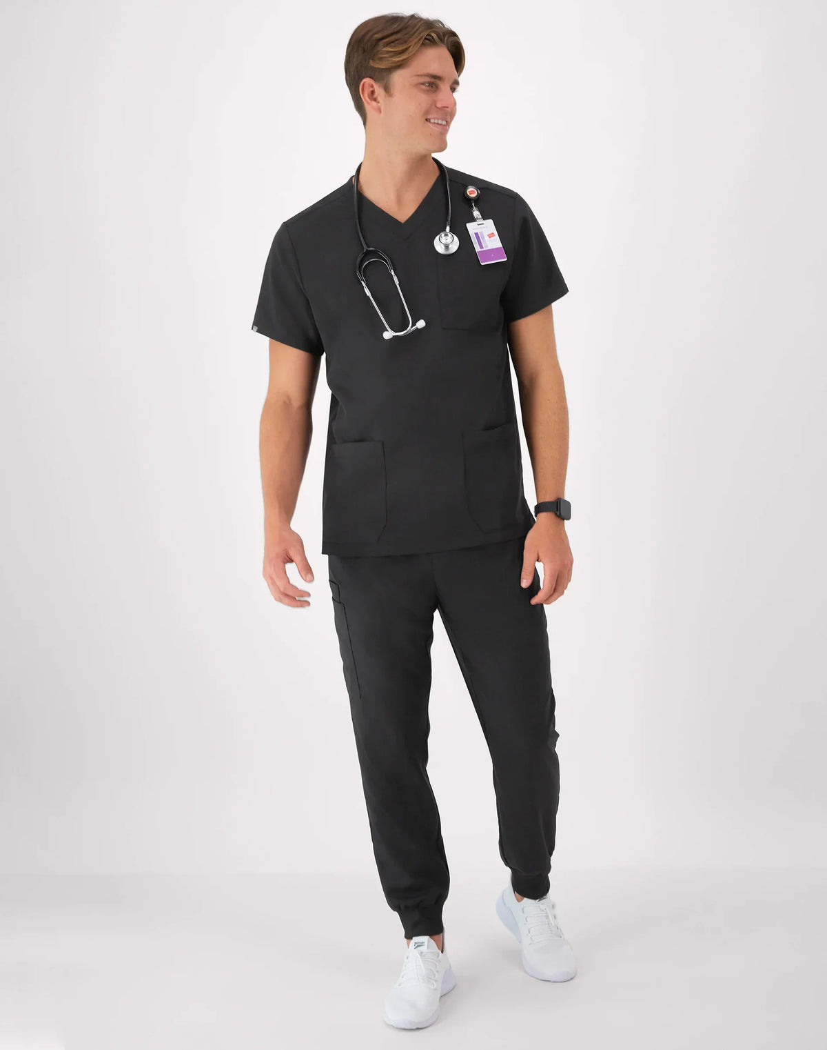 Hanes Comfort Fit Scrubs Men's V-Neck Scrub Top