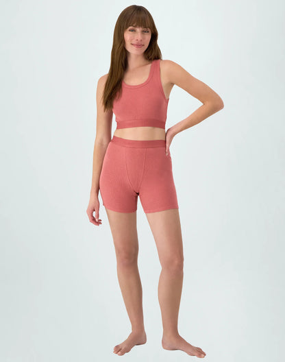 Hanes Originals Women's SuperSoft Comfywear Rib Banded Crop Top