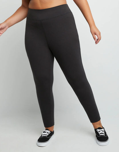 Hanes Just My Size Women's Stretch Jersey Leggings, 25.5" (Plus Size)