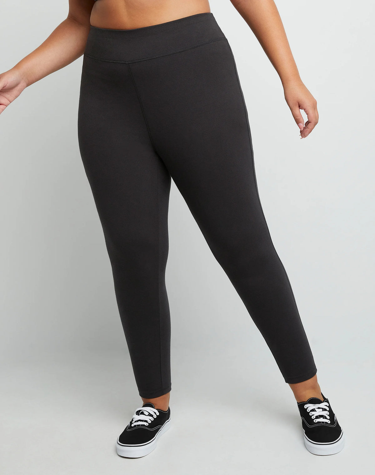 Hanes Just My Size Women's Stretch Jersey Leggings, 25.5" (Plus Size)