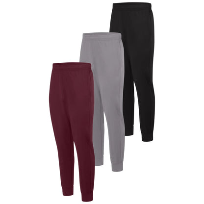 Hanes Cool DRI Men&rsquo;s Joggers, 3-Pack, Moisture Wicking, 29"