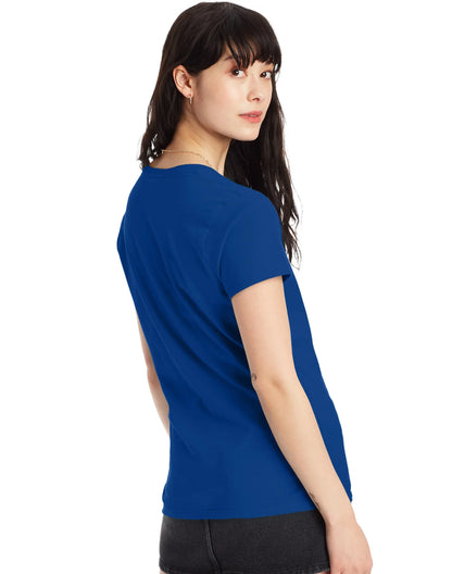 Hanes Perfect-T Women's V-Neck Cotton T-Shirt, Value 2-Pack