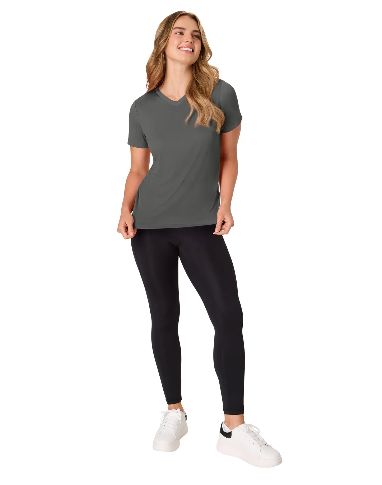 Hanes Sport Cool DRI Women's Performance V-Neck T-Shirt, 5-Pack