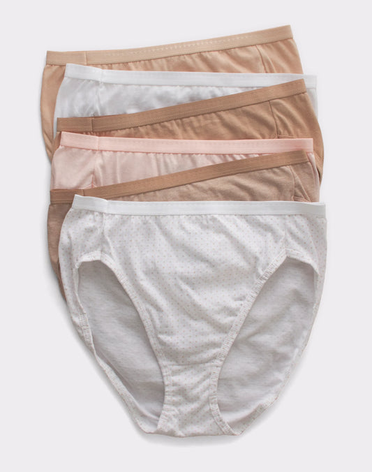 Hanes Ultimate Women's Breathable Hi-Cut Underwear, 6-Pack