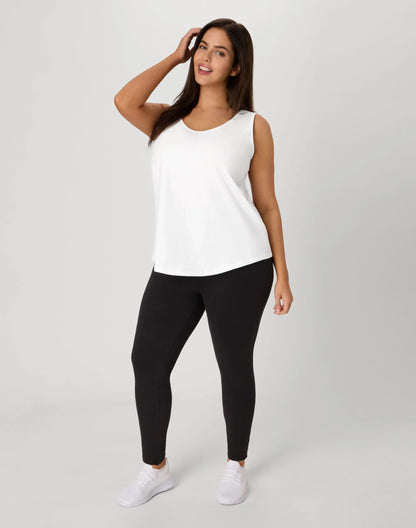 Hanes Just My Size Women&rsquo;s Cotton Jersey Tank, Shirttail Hem (Plus Size)
