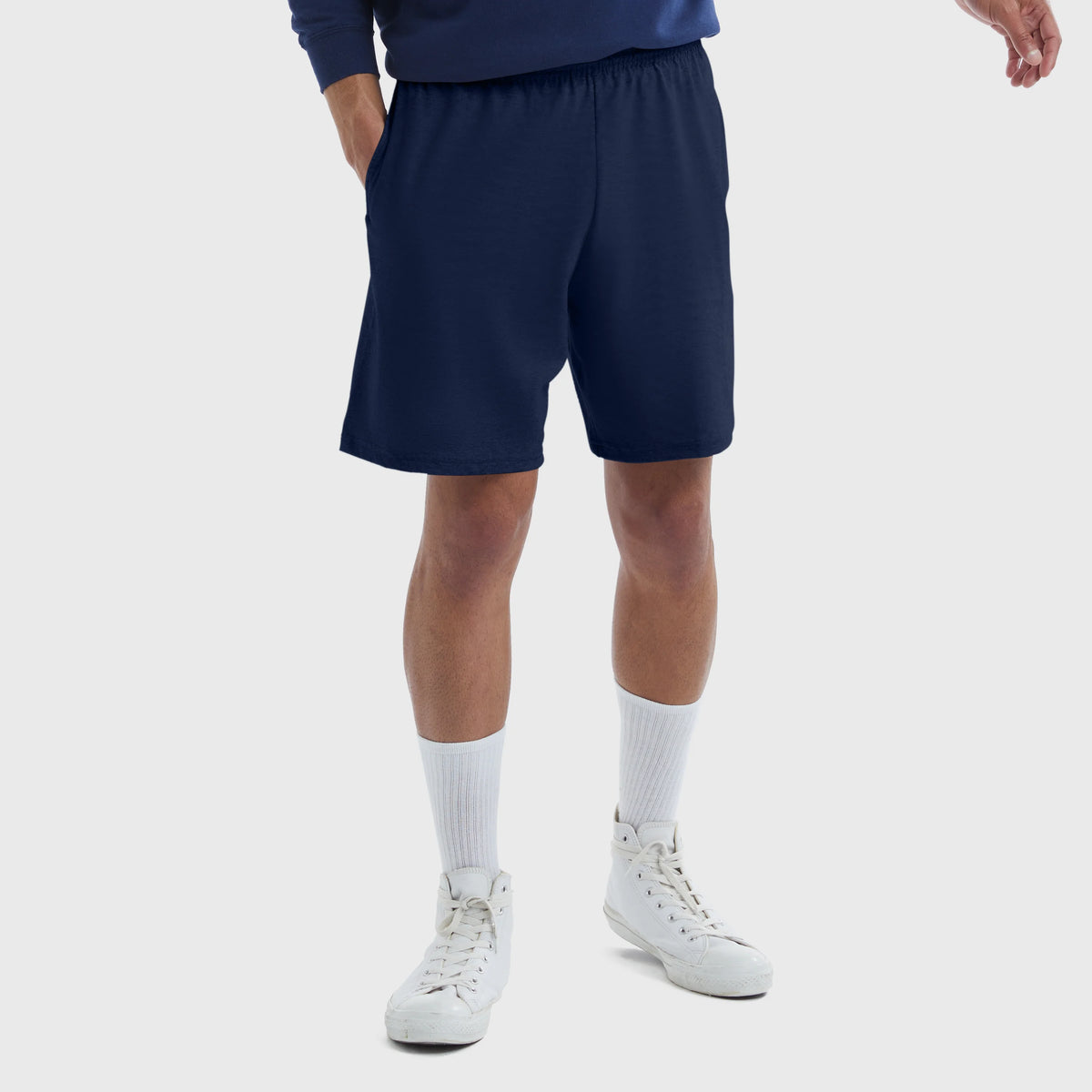 Hanes Essentials Men's Cotton Shorts With Pockets, 7.5"