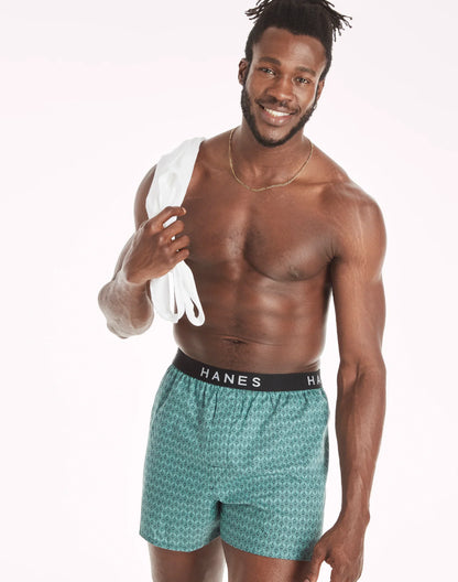 Hanes Ultimate Men's Boxer Underwear, Moisture-Wicking, 5-Pack