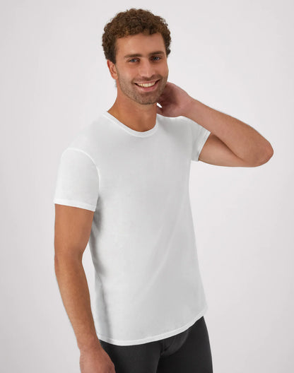 Hanes Men's White Undershirt Pack, 6-Pack, Odor Control