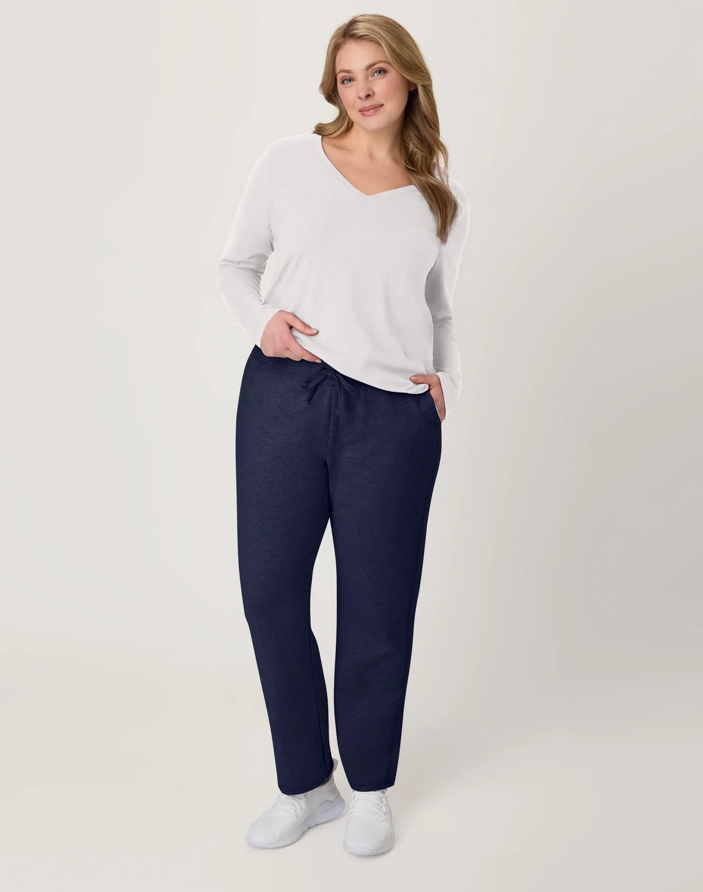 Hanes Women's French Terry Pants with Pockets, 31"