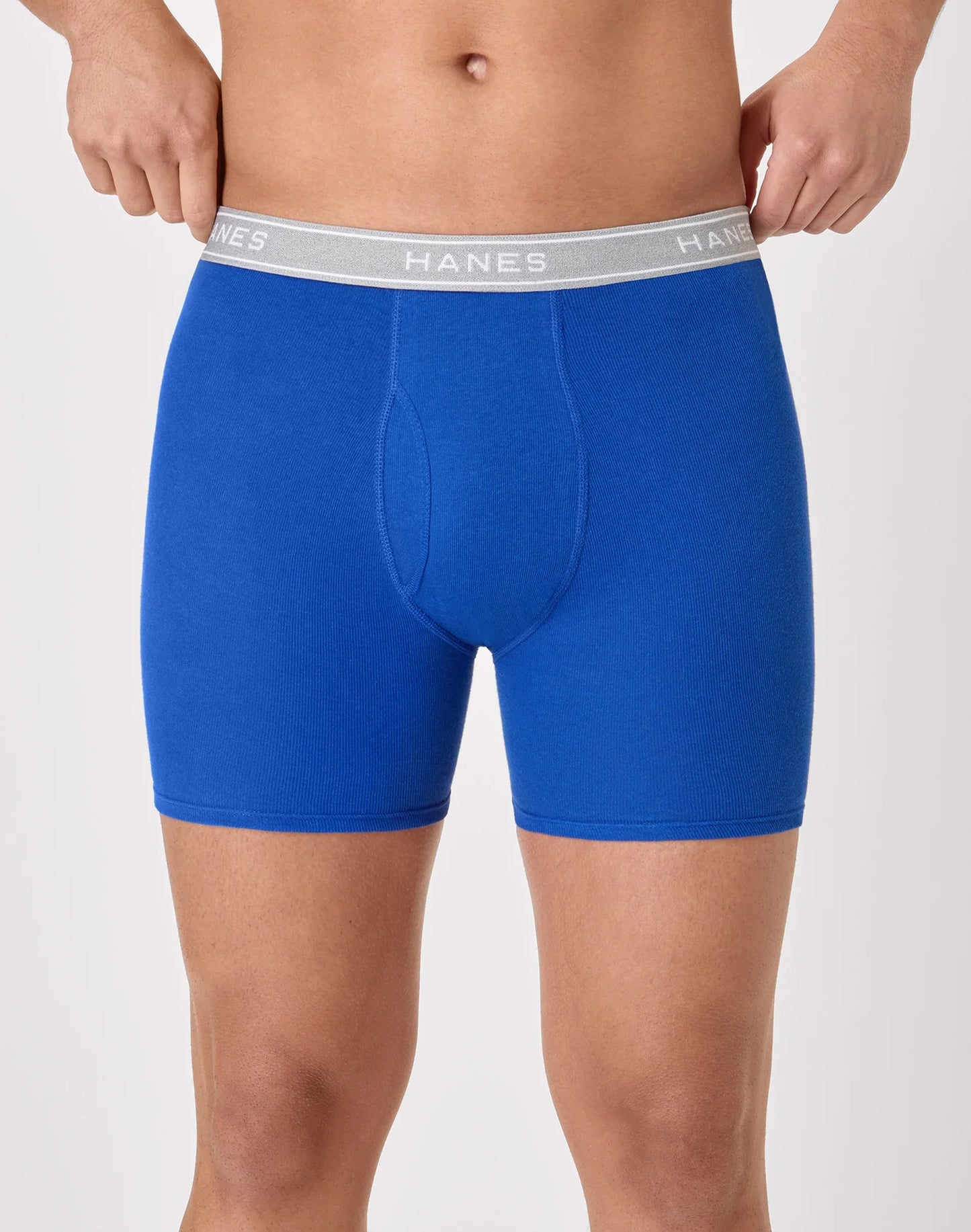 Hanes Men's Cotton Boxer Brief Underwear Super Value Pack, Assorted Solids, 10-Pack