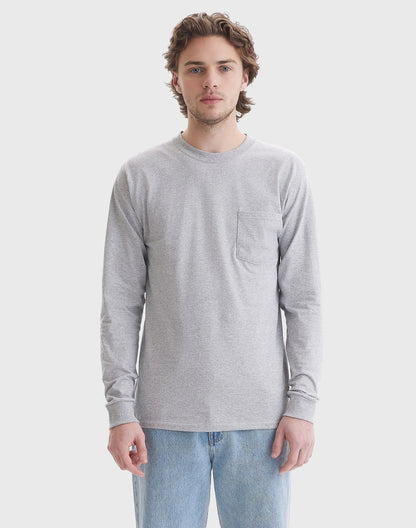 Hanes Authentic Men's Long Sleeve Pocket T-Shirt
