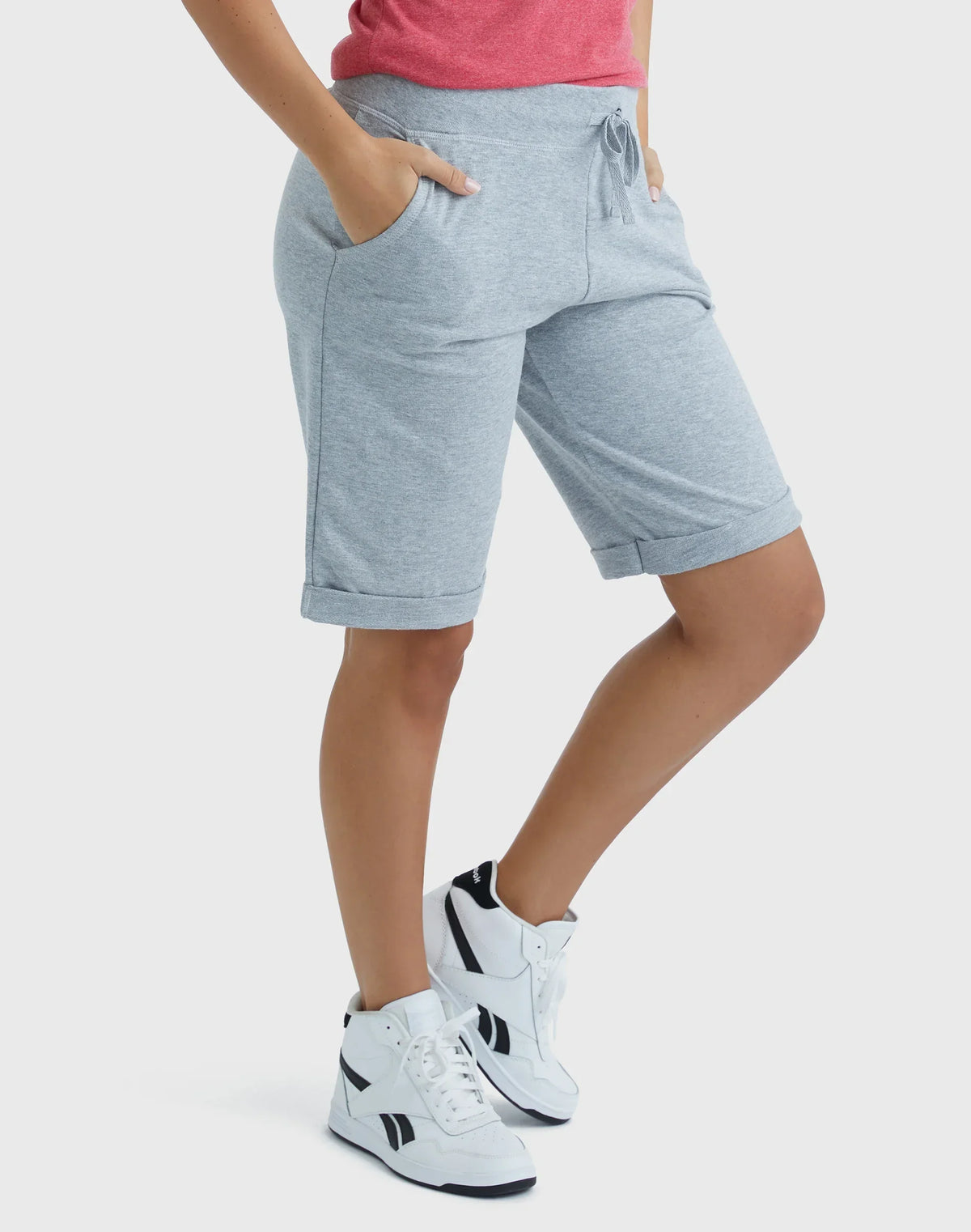 Hanes Women's French Terry Bermuda Shorts, 11"