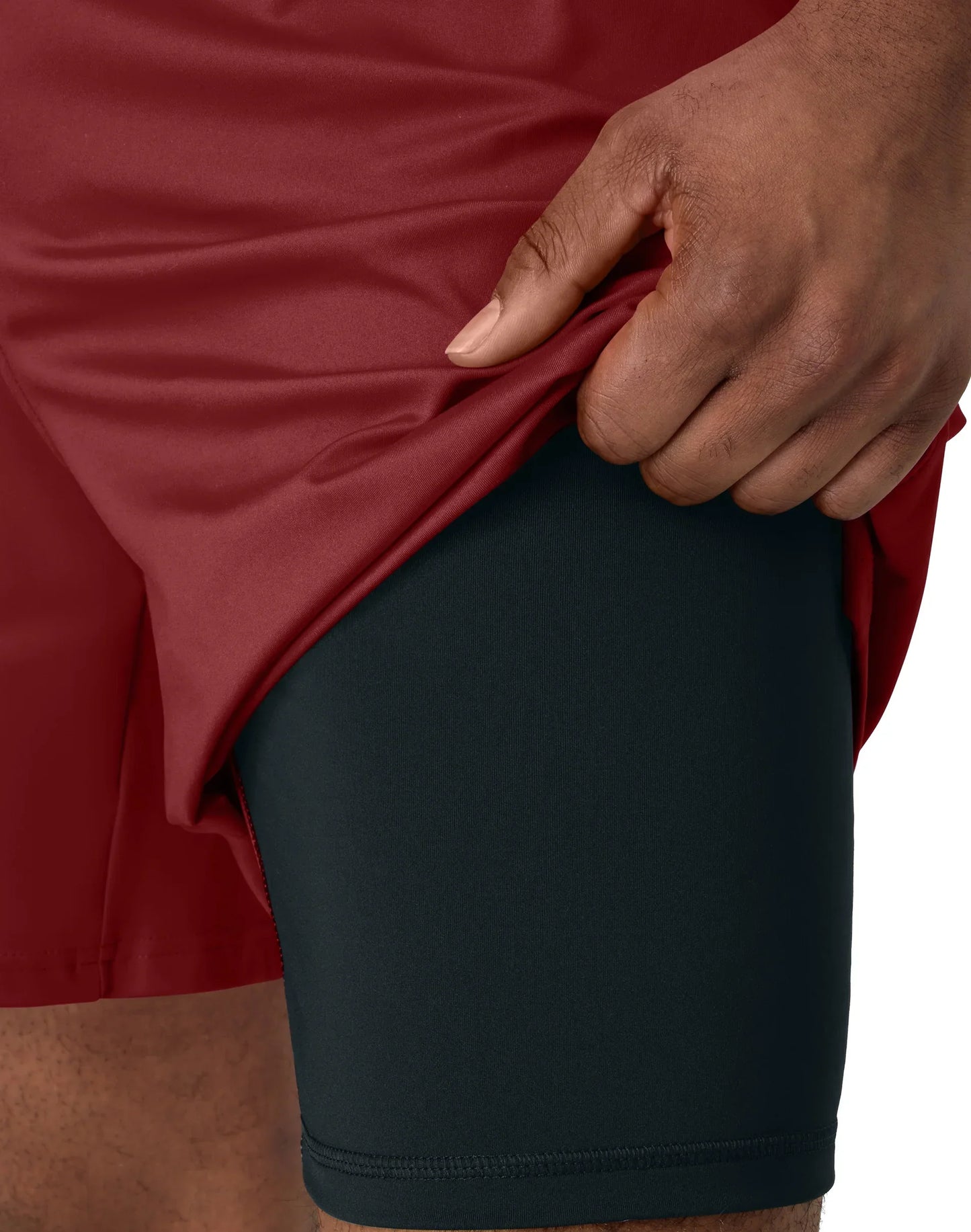 Hanes Moves Men's 2-in-1 Gym Shorts, 7" Inseam