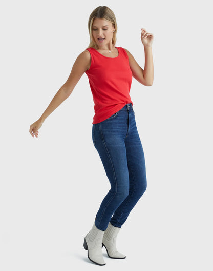Hanes Women's Mini-Ribbed Cotton Tank