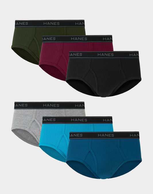 Hanes Comfort Flex Men's Brief Underwear, Mid-Rise, 6-Pack
