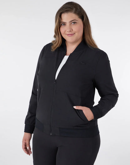 Hanes Comfort Fit Scrubs Women's Scrub Bomber Jacket