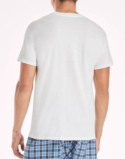 Hanes Men's White V-Neck Undershirt Super Value Pack, Moisture-Wicking Cotton, 10-Pack