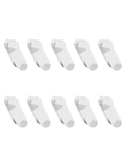 Hanes Women's Athletic Low Cut Socks, Full Sole Cushion, 10-Pairs