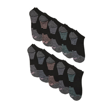Hanes Moves Women&rsquo;s No Show Socks, X-Temp, Shoe Size 5-9, 10-Pairs