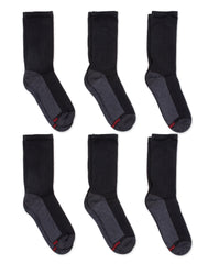 Hanes Double Tough Men's Crew Socks, Max Cushion, 6-Pairs