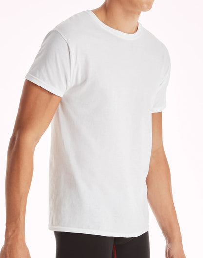 Hanes Men's Cotton Undershirt Super Value Pack, Moisture-Wicking, White,  10-pack